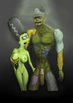  bride_of_frankenstein frankenstein frankenstein&#039;s_monster homer_simpson marge_simpson the_simpsons 