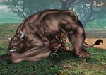  big_muscles bomb_(artist) bovine bull cattle censored cum hi_res horn horns huge_muscles male mammal masturbation muscles nude pecs penis pose solo 