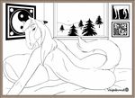  bed breasts butt equine female hi_res horse nipples rain_(mare) side_boob solo spirit:_stallion_of_the_cimarron vagabundo 