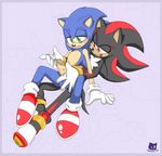  duo gay green_eyes hedgehog male mammal penis red_eyes sega shadow_the_hedgehog sonic_(series) sonic_the_hedgehog syberfox 