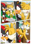  canine comic female fox hedgehog kissing male miles_prower mobian mobius_unleashed sega shadow_the_hedgehog sonic_(series) tails 