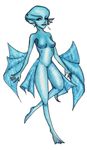  blue breasts female hi_res marine nude plain_background princess_ruto pussy solo the_legend_of_zelda unknown_artist video_games white_background zora 