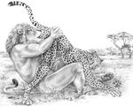  2010 anal barbs blotch cheetah erection feline gay grass lion male oral penis rimming savannah tongue 