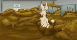 bathroom breasts exit female hyperscat lagomorph nude rabbit scat solo swollen_belly zombiecat 
