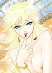  big_breasts breasts covering large_breasts nipple nipples nude nude_cover panty_&amp;_stocking_with_garterbelt panty_(character) panty_(psg) 