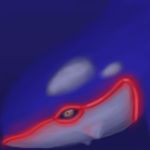  blue cetacean glow kyogre leviathan ocean pok&eacute;mon red solo spikeheila water 