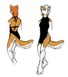  anthro canine clothing dog dress female husky kineta mammal plain_background solo white_background 