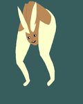  ambiguous_gender legs long_ears lopunny minimalism pok&eacute;mon solo unknown_artist what 