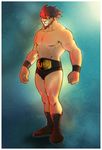 belt boots feline lion male muscles solo tights wrestler wrestling 