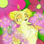  chest_tuft female flakes flower flowers fur glowy_thingies_in_ears magic nipples thumb_fail tuft 