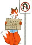  fellatio fox jeans male mammal no_u_turn oral oral_sex plain_background sean_o&#039;hare sean_o'hare sex sign solo suggestive white_background 