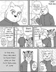  comic dialog dialogue dog feline fruitz greyscale hard_translated letter male mammal monochrome text tiger translated 