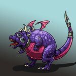  blue_eyes chubby cynder derp dragon kill_it_with_fire oniontrain overweight pablo_picasso picasso scalie solo spyro_the_dragon video_games what_has_science_done wings 