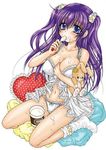  artist_request bra breasts cleavage eating food ice_cream kneeling large_breasts lingerie lowres non-web_source panties ribbon solo source_request stuffed_animal stuffed_toy underwear 