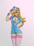  big_breasts black_magician_girl blush breasts cleavage dark_magician_girl duel_monster green_eyes large_breasts long_hair magician miniskirt nurse panties short_skirt skirt underwear yu-gi-oh! yuu-gi-ou yuu-gi-ou_duel_monsters 