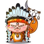  bone feathers indian looking_at_viewer magic_user male mammal mascot plain_background rodent shaman skull solo squirrel tribal tribal_spellcaster ucweb unknown_artist vector white_background 