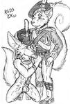  atsumori999 balls canine fellatio fennec fox gay male military oral oral_sex penis rodent sex squirrel tail uniform 