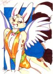  angel_wings belt bulge chester crossdressing male ringtail solo terrie_smith wings 