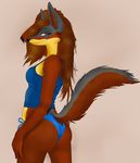  butt canine female looking_at_viewer mammal panties solo traced underwear wolf 