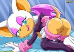  bbmbbf bent_over butt female hedgehog looking_at_viewer mobius_unleashed mooning pussy rouge_the_bat solo sonic_(series) sonic_the_hedgehog 