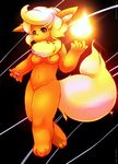  breasts female fire flareon maverick pok&eacute;mon red_eyes solo 