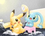  legendary_pok&#233;mon manaphy nintendo pemyu pikachu pok&#233;mon pok&eacute;mon shower video_games water 