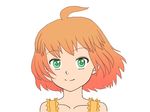  animated animated_gif fukkireta green_eyes loop lowres momo-tan orange_hair radio_momoiro rd short_hair smile solo 