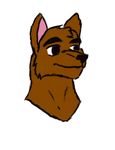  brown canine chaoswerewolf male portrait solo wolf 