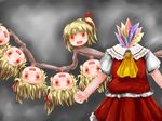  alternate_wings blonde_hair crystal do-ko_(celsius) flandre_scarlet head highres red_eyes role_reversal touhou what wings 