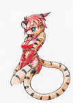  anthro caribbean_blue draw feline female freelancemanga hair mammal nekonny red_hair solo tiger tina_(caribbean_blue) 