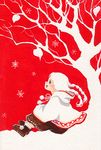  christmas original sitting snowflakes solo toyoda_izumi tree 