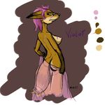  absurd_res breasts butt canine covering_self cute female fox hi_res muq side_boob solo undressing violet 