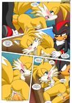  blush breasts canine comic couple cum cum_in_pussy cum_inside female fox from_behind hedgehog male miles_prower mobian mobius_unleashed orgasm penetration penis pussy sega sex shadow_the_hedgehog sonic_(series) tails vaginal vaginal_penetration 