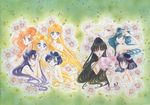  absurdres aino_minako bishoujo_senshi_sailor_moon everyone flower highres hino_rei kaiou_michiru kino_makoto meiou_setsuna mizuno_ami nude official_art takeuchi_naoko ten'ou_haruka tenou_haruka tomoe_hotaru tsukino_usagi 