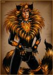  belt bulge candra cat cats_(musical) claws collar couple feline fingerless_gloves gloves looking_at_viewer male mammal rum_tum_tugger solo yellow_eyes 