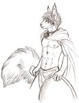  atreus cape loincloth male rodent shield solo spartan speed_(artist) squirrel underwear 