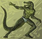 2002 crocodile epantiras male reptile scalie solo tail underwear 
