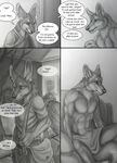  bed canine comic couple cruelty ear_piercing earring gay house male morning page_31 piercing rukis topless tree wolf 