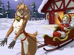  bdsm christmas deer dr_comet furry pet_play ponyplay santa santa_costume sleigh source_request 