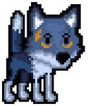  blue blue_fur canine cub custom dog feral fur invalid_tag low_res mammal plain_background puppy sprite thebluecup transparent_background wolf young 