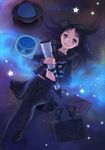  esukee original pantyhose school_uniform solo space star telescope 