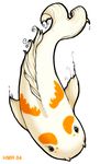  2004 fish holly_massey koi marine plain_background solo white_background 