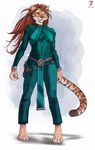  claws collar feline female gun hyptosis jumpsuit mammal rakshani ranged_weapon solo stripes tales_of_the_folly tiger weapon wenfrec 