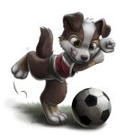  ball canine cute digitigrade dog hobbesdawg male silverfox5213 soccer solo tongue young 