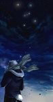  bear constellation leaf male mammal orion scarf sky_(artist) solo star tear tears 