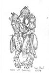 armor asheru_(setting) canine couple digitigrade female magnus male niloupar scott_ruggels tail wolf 