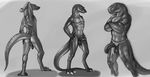  2010 balls big_penis butt claws dinosaur flaccid loincloth male muscles narse penis pose presenting scalie sketch solo tail uncut underwear 