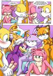  anthro avian bat bed bird blaze_the_cat blush breasts butt canine comic diphallism erection eye_contact feline female fox group hedgehog looking_at_each_other mammal marine_the_raccoon miles_prower mobian multi_cock nipples nude palcomix penis presenting pussy raccoon rouge_the_bat sega smile sonic_(series) sonic_riders swallow_(bird) tails take_your_pick unknown_artist wave_the_swallow 