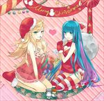  blush breasts christmas cleavage condom nightgown panties panty_&amp;_stocking_with_garterbelt panty_(character) panty_(psg) see-through smile stocking_(character) stocking_(psg) underwear 