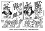  double_standard g&#246;tz_wiedenroth g&ouml;tz_wiedenroth humor humour islam mammal monkey political primate 